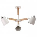 Люстра "Джинет" E27 3х60Вт белый 80х80х30 см