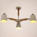 Люстра "Джинет" E27 3х60Вт белый 80х80х30 см