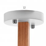 Люстра "Джинет" E27 3х60Вт белый 80х80х30 см