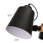 Люстра "Джинет" E27 3х60Вт черный 80х80х30 см