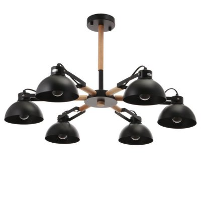 Люстра Люстра "Джоелл" E27 6х60Вт черный 80х80х30 см