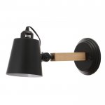 Бра "Джинет" E27 1х40Вт черный 32х13х13 см