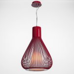 Светильник подвес 2665/1+1669 красный "Френсис" Е27 1х60W 100х32х32 см