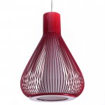 Светильник подвес 2665/1+1669 красный "Френсис" Е27 1х60W 100х32х32 см