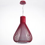 Светильник подвес 2665/1+1669 красный "Френсис" Е27 1х60W 100х32х32 см