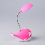 Лампа настольная "Кит" МИКС 14 LED (2 режима работы, выдвижная розетка) 9х14х26 см