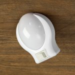 Ночник пластик от сети "Лунный свет" белый 9х7х3,5 см