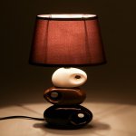 Светильник "Желание" коричнево- белый 1x25W E14 12,5x19,5x31 см