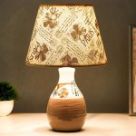 Лампа настольная с абажуром Е14 40Вт "Прогулки по Парижу" 35,5х25х25 см