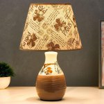 Лампа настольная с абажуром Е14 40Вт "Прогулки по Парижу" 35,5х25х25 см