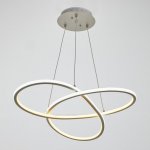 Люстра "Бесконечность" 2x60W LED 3000K/4000K белый 53x53x6 см