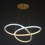 Люстра "Бесконечность" 2x60W LED 3000K/4000K белый 53x53x6 см