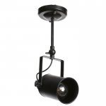 Светильник "Линза" 1x60W E27 черный11x11x24 см