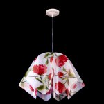 Люстра подвес "Джули" E27 1х60Вт бел./зел./красн. 27х42х100 см