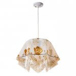 Люстра подвес "Джули" E27 1х60Вт красн./кор./желт. 27х42х100 см