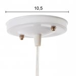 Люстра подвес "Джули" E27 1х60Вт красн./кор./желт. 27х42х100 см