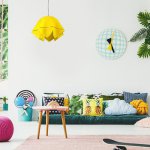 Люстра подвес "Джули" E27 1х60Вт желтый 27х42х100 см