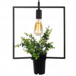 Светильник "Квадрат" черный 1x40W E27 12x34x48 см