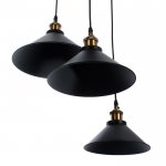 Светильник "Грегори" черный 3x40W E27 52x52x92 см