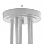 Светильник "Узел" белый 5x40W E27 85x85x40 см