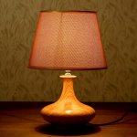 Лампа настольная керамика Е14 40Вт 220В "Орфей" под мрамор 34х22,5х22,5 см