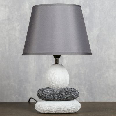 Лампа настольная керамика Е14 40Вт 220В Лампа настольная керамика Е14 40Вт 220В "Сад камней: чистота" 34,5х22,5х22,5 см