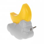 Ночник "Полумесяц" 0,1W LED (датчик освещ, переходник, от 220V) 3.5x9x10 см