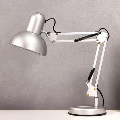 Лампа настольная 810B Лампа настольная 810B "Деко, серебро" E27 40W