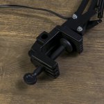 Лампа настольная на шарнире 800 "Крус, чёрная" E27 40W