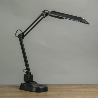 Лампа настольная 102 "Степ, чёрная" КЛЛ 11W