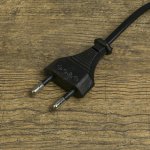 Лампа настольная 102 "Степ, чёрная" КЛЛ 11W