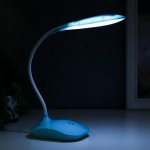 Лампа настольная LED 20 диодов "Электро" сенсор, 3 режима, USB, АКБ 27х12х10 см МИКС