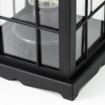 Ночник "Фонарь. Клетка" чёрная от батареек 3ААА 30х14х14 см