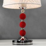 Лампа настольная "Жемчужные шары" Е27 40W 220В 34х23х23 см  МИКС