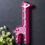 Ночник пластик от батареек 2АА "Жирафик" МИКС 30х15,5х2,8 см