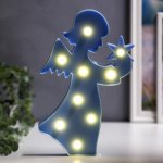 Ночник пластик от батареек 2АА "Ангел" МИКС 28х17,5х2,8 см