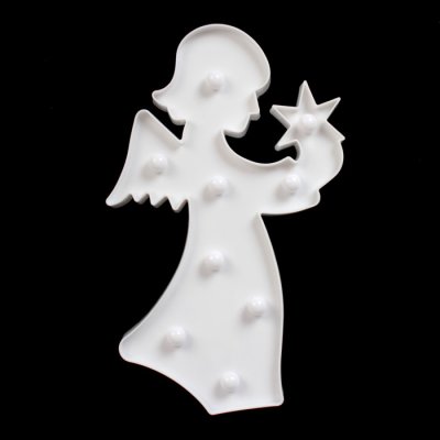 Ночник пластик от батареек 2АА "Ангел" МИКС 28х17,5х2,8 см