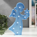 Ночник пластик от батареек 2АА "Ангел" МИКС 28х17,5х2,8 см