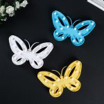 Ночник пластик от батареек 2АА "Бабочка" МИКС 17х25,8х2,8 см