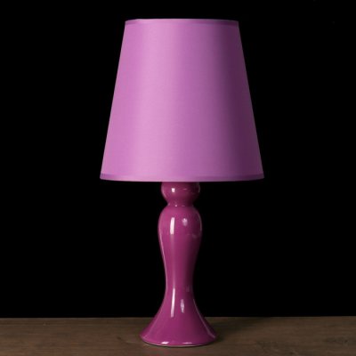 Лампа настольная с абажуром "Грация" фиолет 220V 25 Вт E14 47,5х23,5х23,5 см