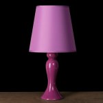 Лампа настольная с абажуром "Грация" фиолет 220V 25 Вт E14 47,5х23,5х23,5 см