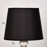 Лампа настольная с абажуром "Грация" серебро 220V 25 Вт E14 47,5х23,5х23,5 см