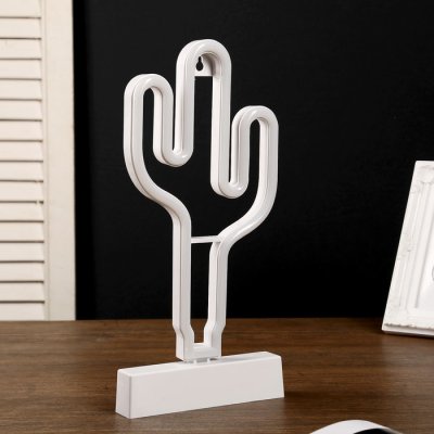 Ночник пластик "Кактус" 3АА (не в комплекте) диодная лента МИКС 12,7х7,1х28