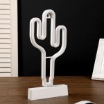 Ночник пластик "Кактус" 3АА (не в комплекте) диодная лента МИКС 12,7х7,1х28