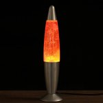 Светильник настольный лава лампа "Блёстки" Е14 25-35W золото 34х8,5х8,5 см