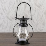 Ночник "Лампа" LED 1хCR2032 черный 10х7х13см