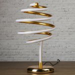 Настольная лампа металл, силикон "Спираль" 5Вт от 220В 22,5х22,5х37,5