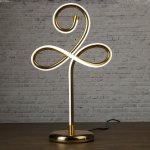 Настольная лампа металл, силикон "Бесконечность" 5Вт от 220В 14,7х27х46