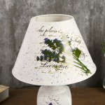 Лампа настольная керамика "Лаванда" Е27 25W 220В 37,5х25х25 см