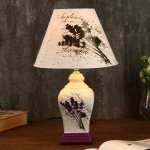 Лампа настольная керамика "Лаванда" Е27 25W 220В 37,5х25х25 см